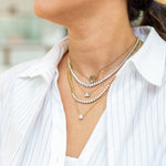 Load image into Gallery viewer, 0.7cts Trillion Necklace with Bold Chain - HIBA JABER
