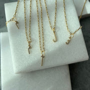 0.7cts Trillion Necklace with Bold Chain - HIBA JABER