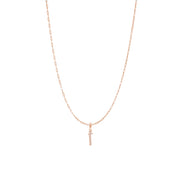 0.7cts Trillion Necklace with Bold Chain - HIBA JABER