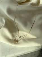 Load image into Gallery viewer, 3 Character Duo Name Necklace - Haya with 0.5cts Heart Diamond - HIBA JABER