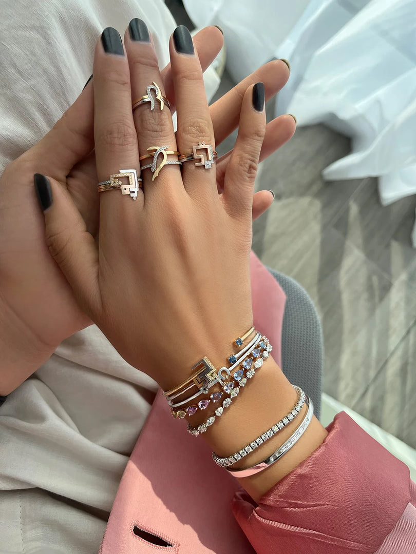 خواتم ثنائية رفيعة