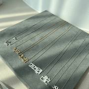 4 - Character Duo Chain Name Necklace | Sara with 0.50ct Heart Diamond - HIBA JABER