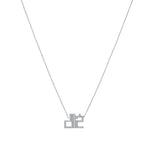 تحميل الصورة في عارض المعرض, 4 Character Name - Khaled Necklace with Diamonds - HIBA JABER
