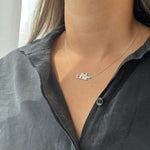 Load image into Gallery viewer, 5 character Name - Sultan Necklace with Diamonds - HIBA JABER
