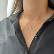 5 character Name - Sultan Necklace with Diamonds - HIBA JABER
