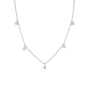 5 - Stone Diamond Droplets Choker | 0.06cts each - HIBA JABER