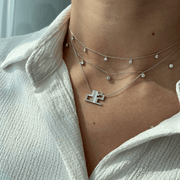 5 - Stone Diamond Droplets Choker | 0.06cts each - HIBA JABER