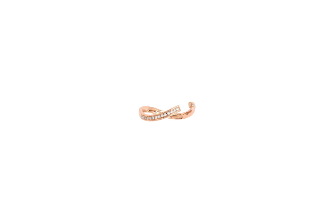 Cropped Infinity Double Banded Ring