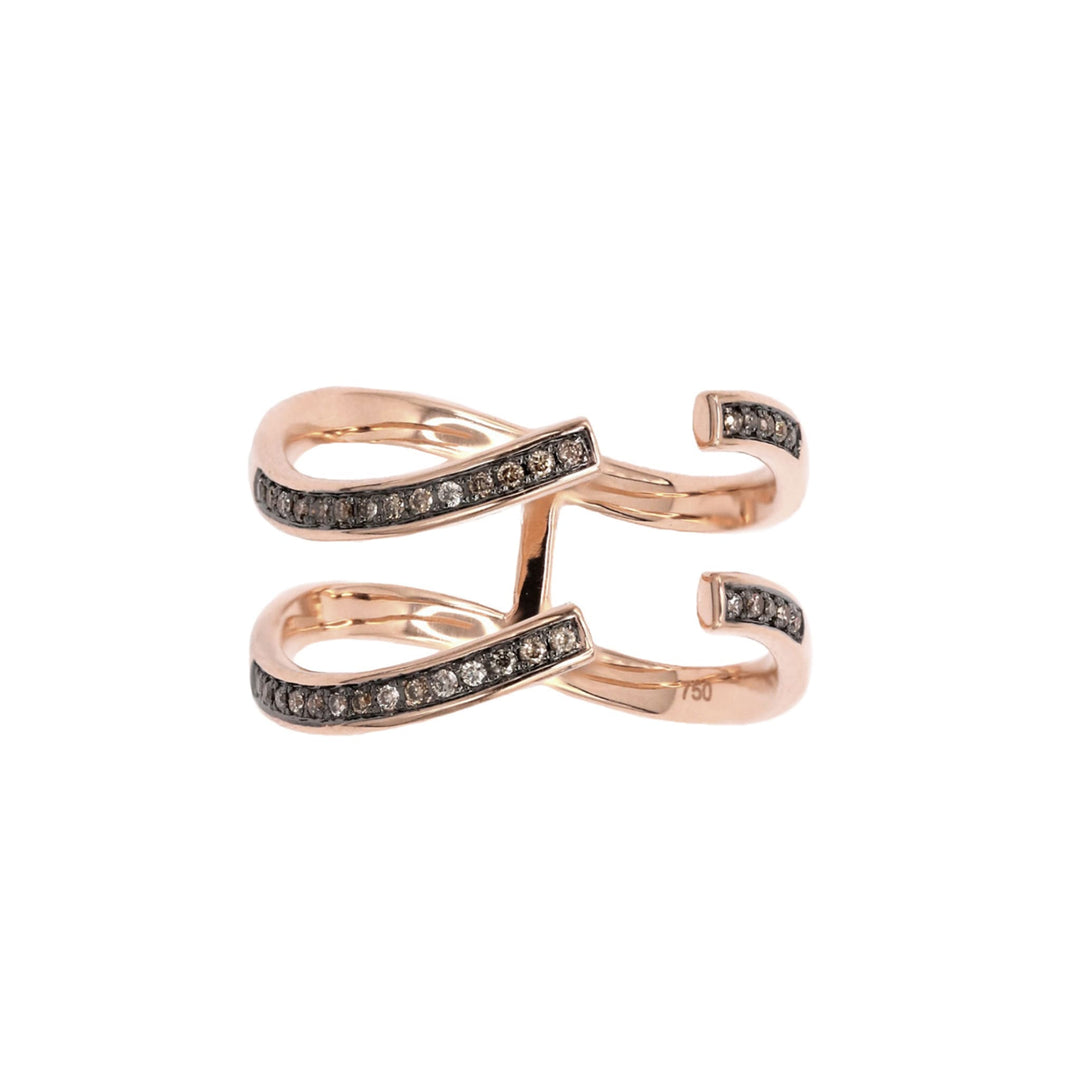 Cropped Infinity Double Banded Ring