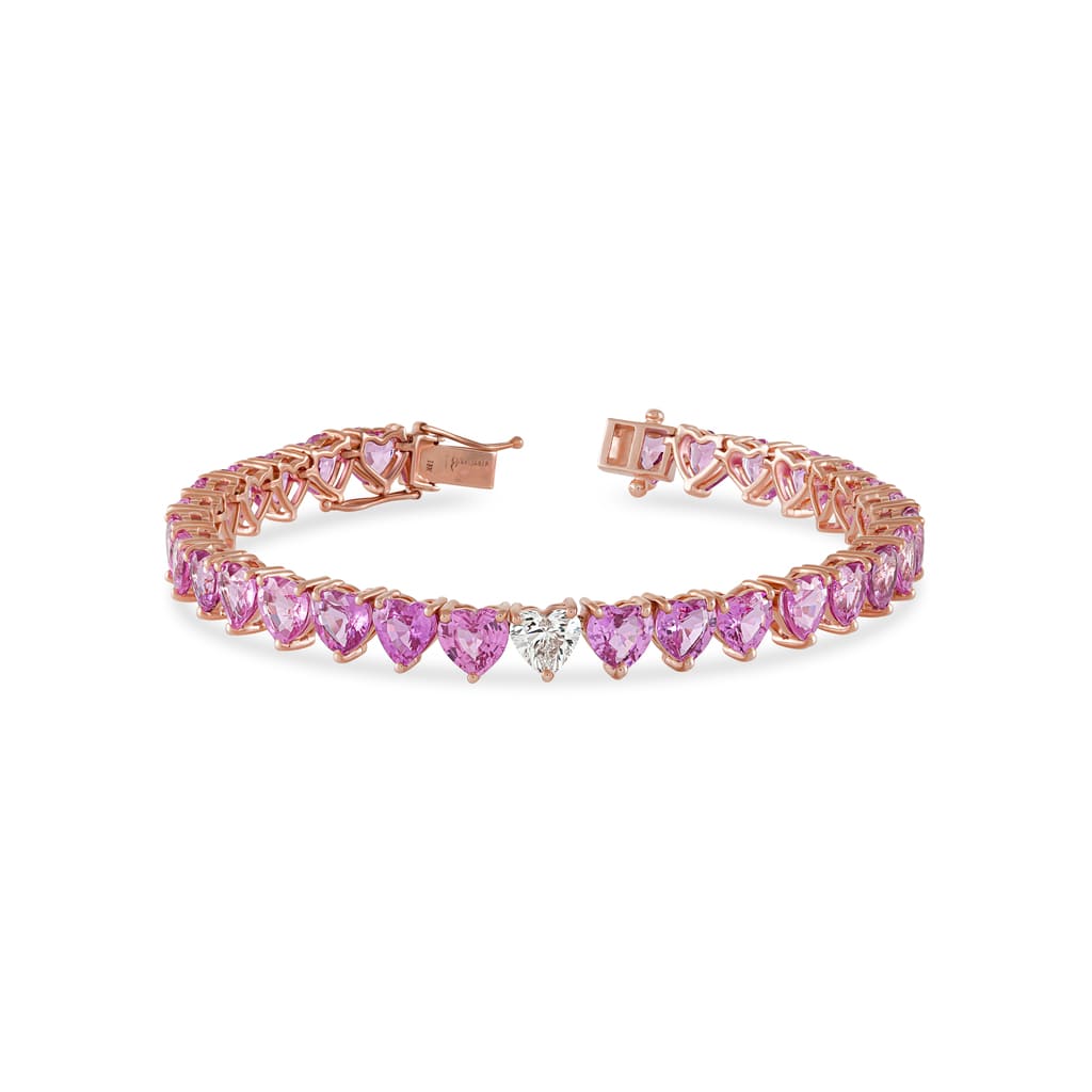 Heart Sapphire Bracelet