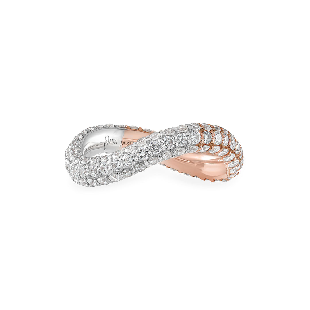 Pinki Bold Infinity Ring / Dual Gold
