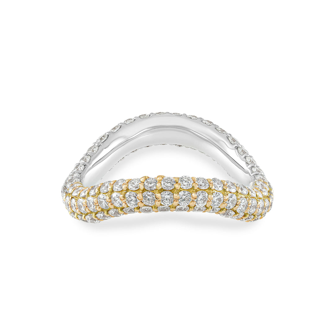 Pinki Bold Infinity Ring / Dual Gold