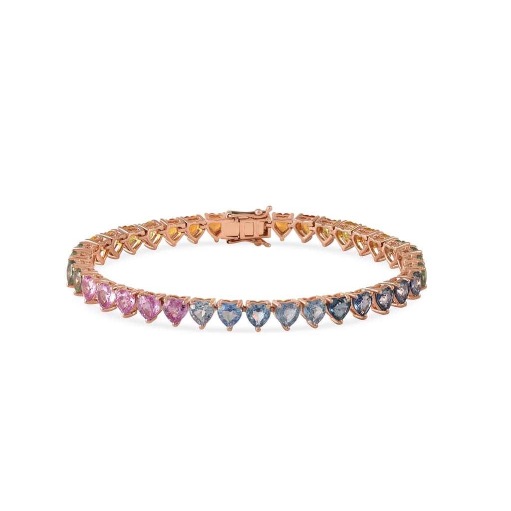 Heart Sapphire Bracelet