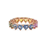 تحميل الصورة في عارض المعرض, Heart Sapphire Ring - Multicolor
