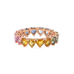 تحميل الصورة في عارض المعرض, Heart Sapphire Ring - Multicolor
