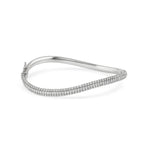 Load image into Gallery viewer, Infinity Bold Bangle with Diamonds
