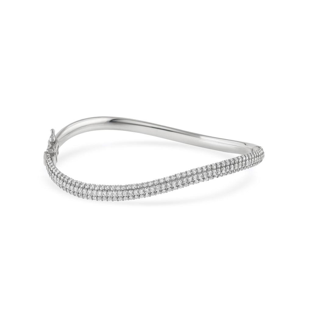 Infinity Bold Bangle with Diamonds