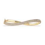 Load image into Gallery viewer, Infinity Bold Bangle with Diamonds
