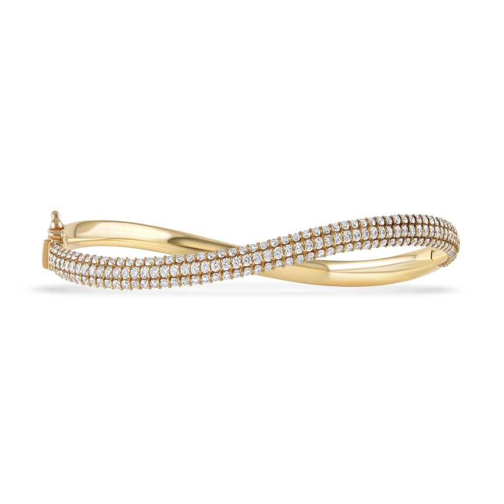 Infinity Bold Bangle with Diamonds