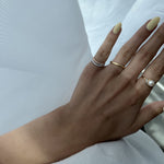Load image into Gallery viewer, Infinity Band Ring with Pave Diamonds
