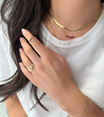 Load image into Gallery viewer, Pear Shaped Red Rubies Necklace
