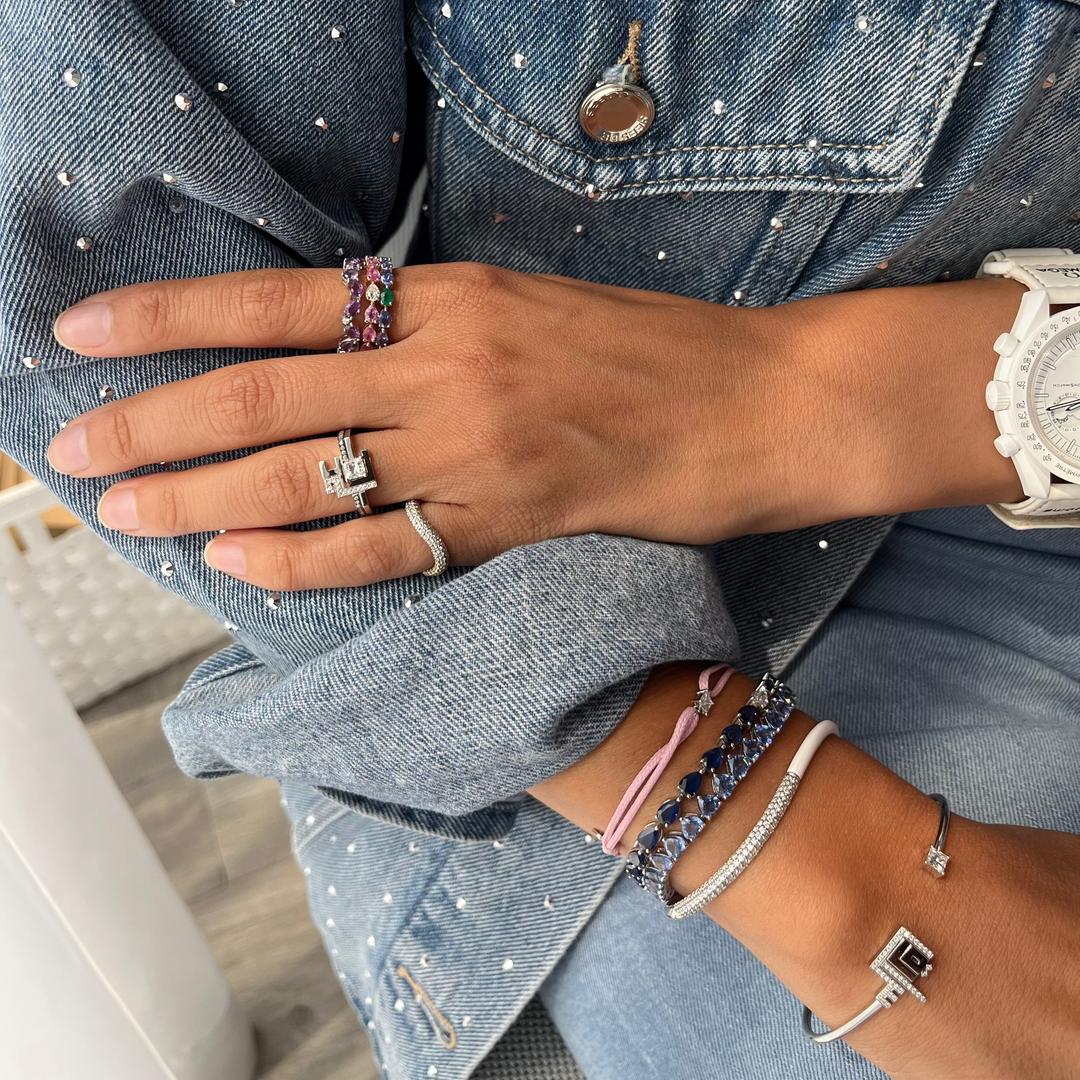 Odd One Out Ring/Small - Blue Tanzanite