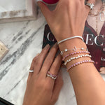 Load image into Gallery viewer, Odd One Out Bracelet | Oval Pink Sapphires
