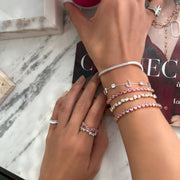 Odd One Out Bracelet | Oval Pink Sapphires