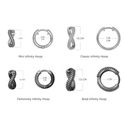 Bold Infinity Hoop Set