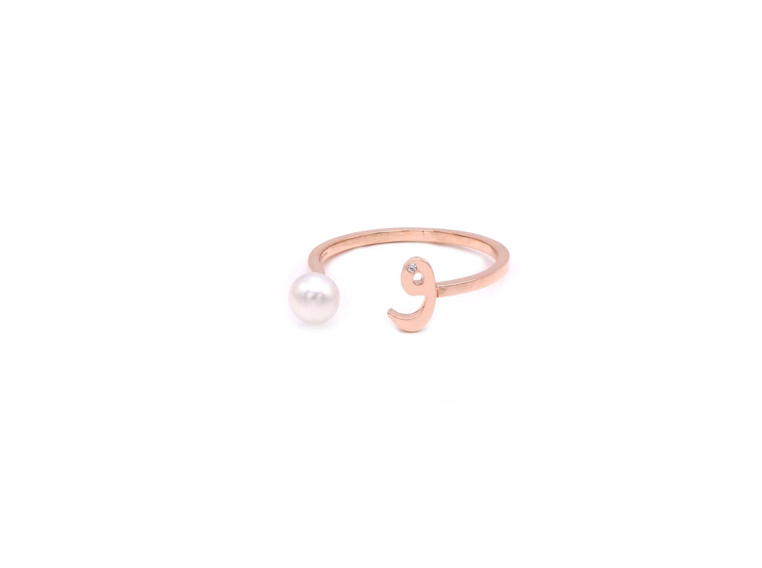 Pearl Drop Ring- Plain