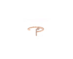 Load image into Gallery viewer, Initial Open Ring- Set in Diamonds
