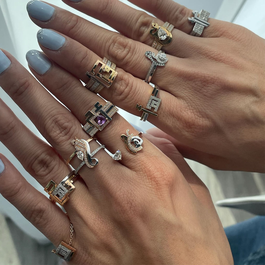 Thin Trio Rings