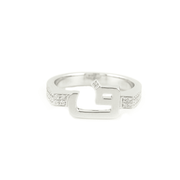 خاتم بقاعدة مسطحة وردية