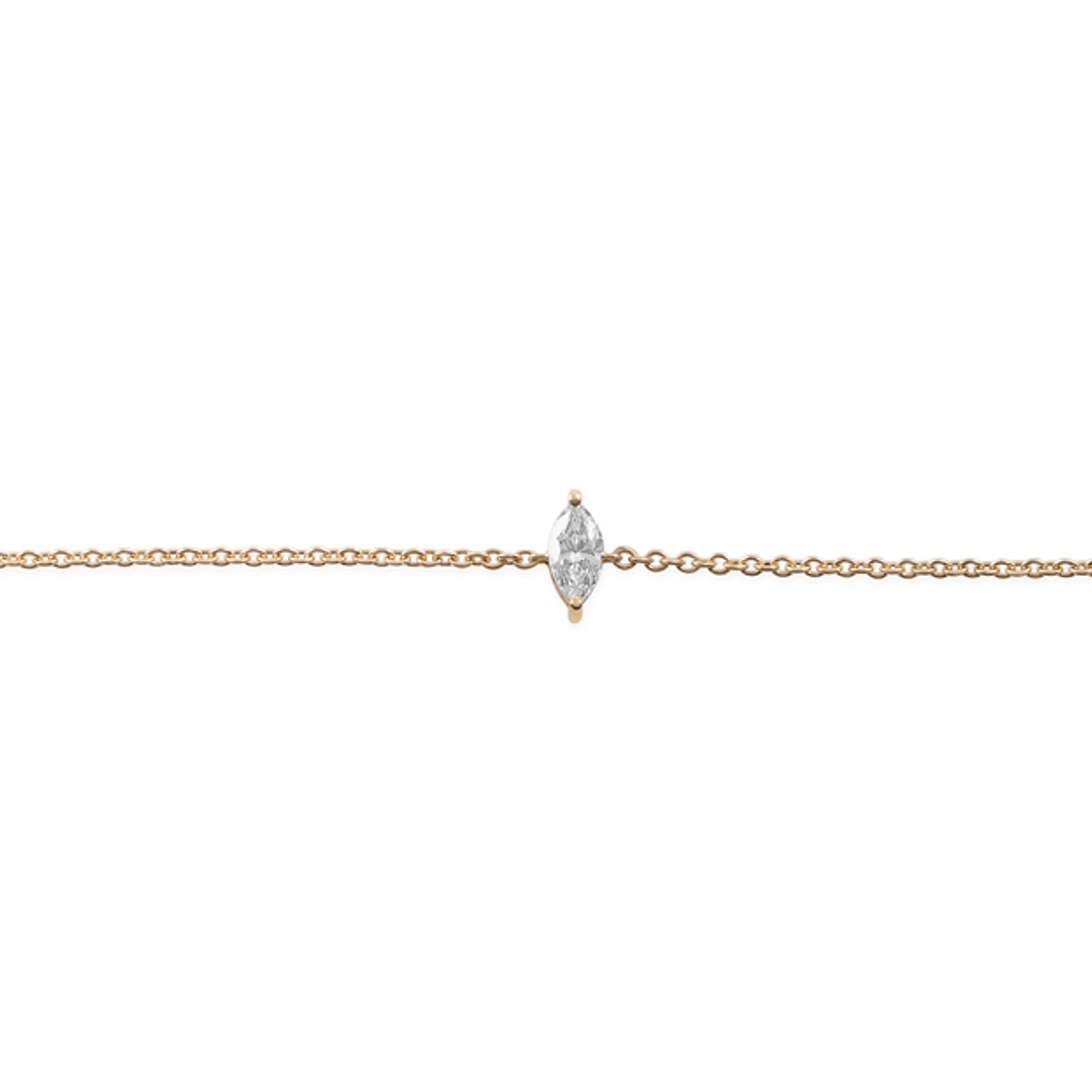 A Hint of Sparkle Bracelet - Marquise Diamond - HIBA JABER