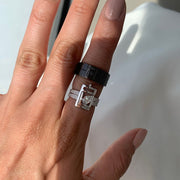 A RING FOR HIM - SILVER - HIBA JABER