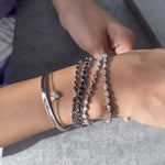 Load image into Gallery viewer, Alternating Oval and Princess Cut Blue Sapphire Bracelet - HIBA JABER
