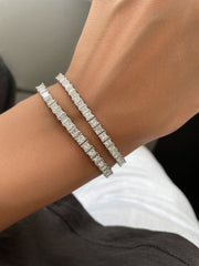 Asscher Cut Tennis Bracelet / 11.1ct - HIBA JABER