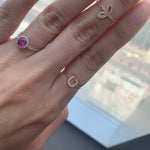 Load image into Gallery viewer, Birth Stone Chain Ring - HIBA JABER