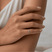 Birth Stone Chain Ring - HIBA JABER