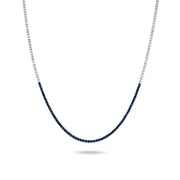 Blue Sapphires Tennis Necklace | 6.64cts - HIBA JABER