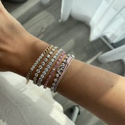 Bold Chain Bracelet Diamonds in the Middle - HIBA JABER