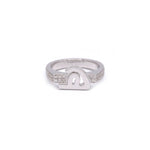 Load image into Gallery viewer, Bold Flat Top Initial Pinky Ring - Ha - HIBA JABER
