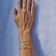 Bracelet with Two Letters - Plain - HIBA JABER
