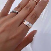 Building Block Ring - Rose - HIBA JABER