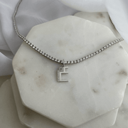 Charm Pendant With Two Letters/ One Set in diamonds - HIBA JABER