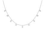 Load image into Gallery viewer, Choker with Hanging Baguette Cut Diamonds - HIBA JABER
