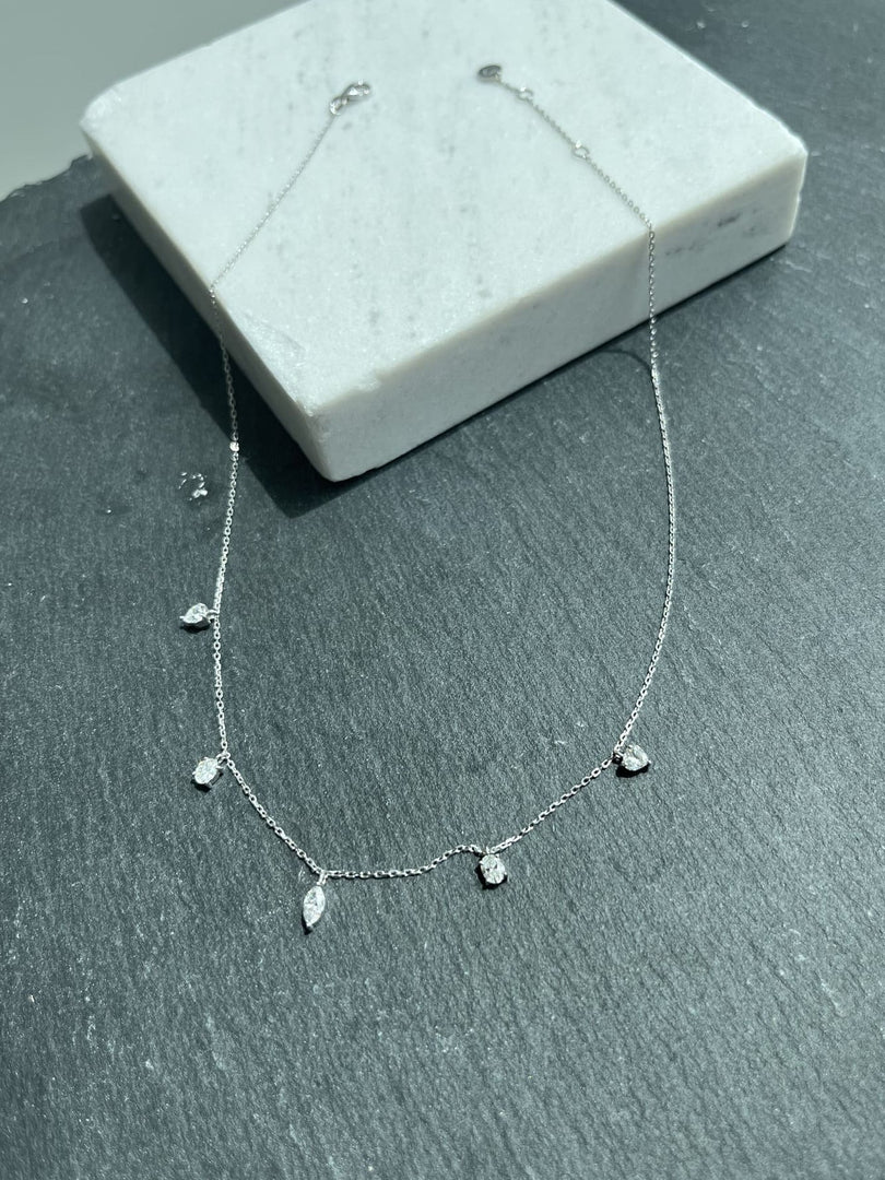 Choker with Multi - Shaped Diamond Choker - HIBA JABER