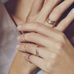 تحميل الصورة في عارض المعرض, Cropped Infinity Band Ring - White Gold - HIBA JABER
