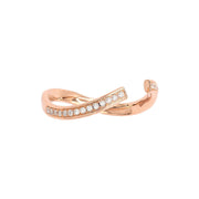 Cropped Infinity Band Ring - White Gold - HIBA JABER