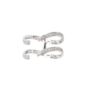 Cropped Infinity Double Banded Ring - HIBA JABER